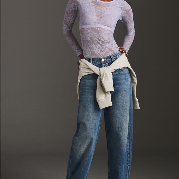 Anthropologie Sheer Lace
Long-Sleeve Bodysuit - Picture 4 of 9